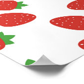 Poster Motif de fraises (Coin)