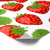 Poster Motif de fraises (Coin)