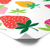 Poster Motif de fraises (Coin)