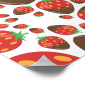 Poster Motif de fraises (Coin)