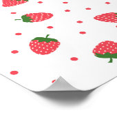 Poster Motif de fraises (Coin)