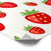 Poster Motif de fraises (Coin)