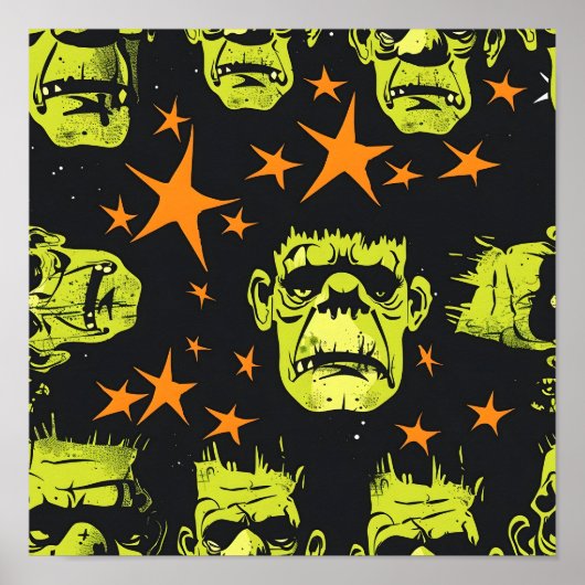 Poster Motif de Frankenstein (Devant)