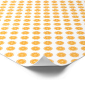 Poster Motif de fruits orange (Coin)