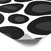 Poster Motif de galets bio monochrome (Coin)
