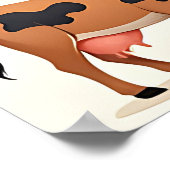 Poster Motif de grange d'animaux de ferme mignons (Coin)