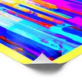 Poster Motif de gravure de couleur (Coin)