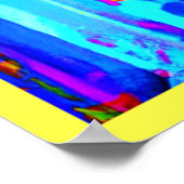 Poster Motif de gravure de couleur (Coin)