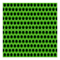 Motif de grille verte trouée