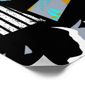 Poster motif de grunge sans soudure Abstrait. Mode de sty (Coin)