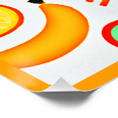 Poster Motif de kaléidoscope à fruité vive (Coin)