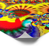 Poster Motif de kaléidoscope coloré (Coin)