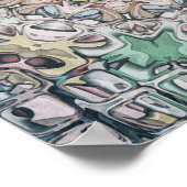 Poster Motif de kaléidoscope complexe (Coin)
