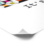 Poster Motif de la courtepointe de la machine à co (Coin)