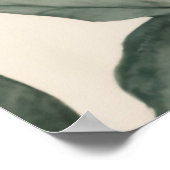 Poster Motif de la feuille de Noël (Coin)