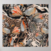 Poster Motif de la peau animale africaine sauvage (Devant)