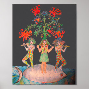 Poster Motif de l'Arbre de Vie
