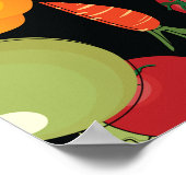 Poster Motif de légumes (Coin)