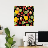 Poster Motif de légumes (Bureau à domicile)