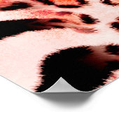 Poster Motif de léopard, zèbre abstrait. léopard, (Coin)