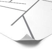 Poster Motif de ligne graphique moderne, urbain simple, d (Coin)