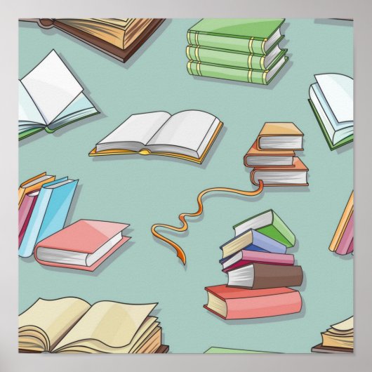Poster Motif de livre (Devant)