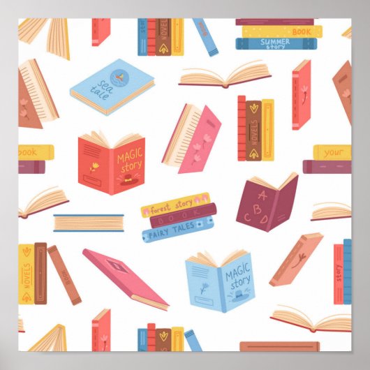 Poster Motif de livre (Devant)