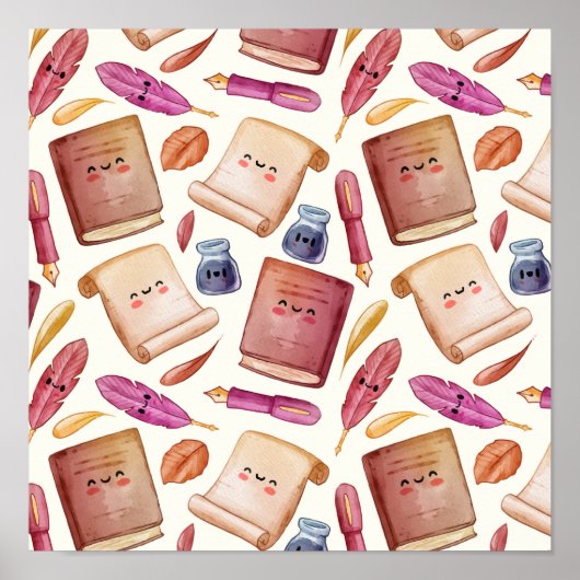 Poster Motif de livre (Devant)