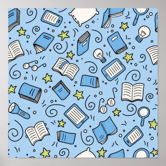 Poster Motif de livre (Devant)