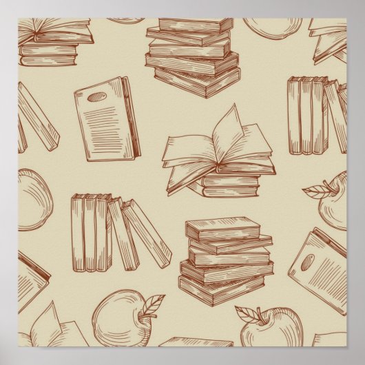 Poster Motif de livre (Devant)
