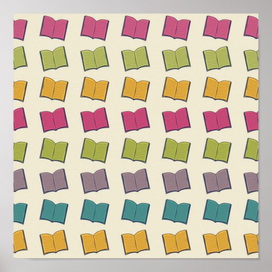 Poster Motif de livre (Devant)