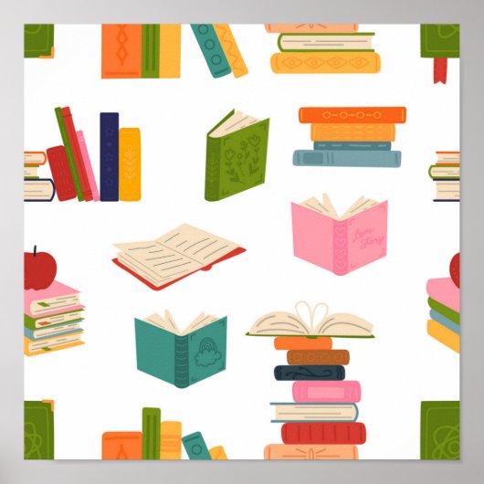 Poster Motif de livre (Devant)