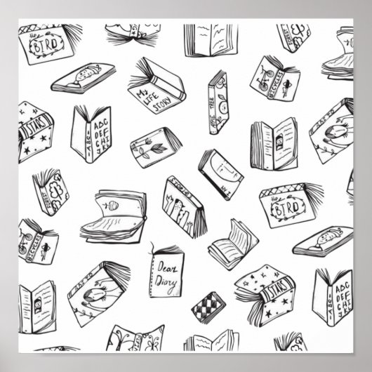 Poster Motif de livre (Devant)