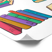 Poster Motif de livre (Coin)