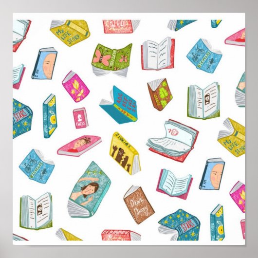 Poster Motif de livre (Devant)