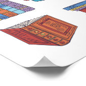 Poster Motif de livre (Coin)