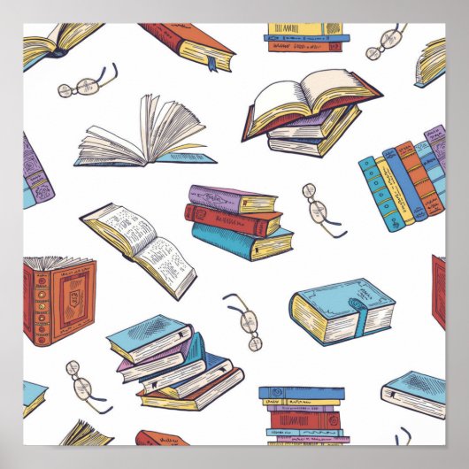 Poster Motif de livre (Devant)
