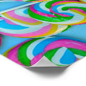 Poster Motif de lollipops colorés (Coin)