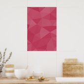 Poster Motif de maille géométrique rose clair (Cuisine)