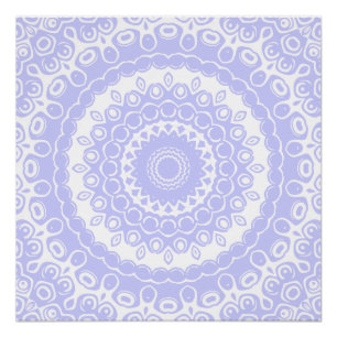 Poster Motif de mandala Rêve de pervenche