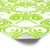 Poster Motif de mandala vert chartreuse (Coin)
