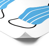 Poster motif de masque Médicale (Coin)