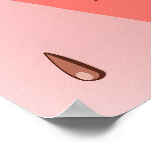 Poster Motif de melon d'eau (Coin)