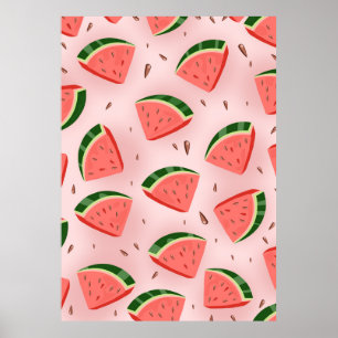 Poster Motif de melon d'eau