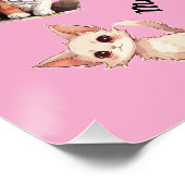 Poster Motif de miaulement de chats (Coin)