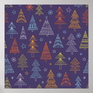 Poster Motif de Noël