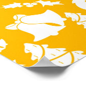 Poster Motif de Noël jaune (Coin)