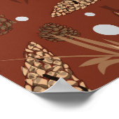 Poster Motif de Noël, Pine Snow 8 (Coin)