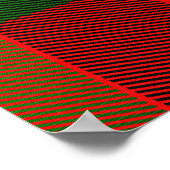 Poster Motif de Noël Tartan (Coin)