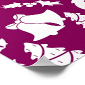 Poster Motif de Noël violet (Coin)